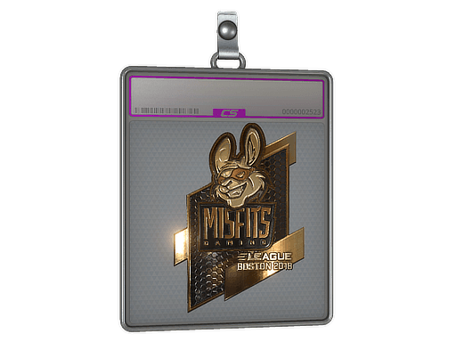 Sticker Slab | Misfits Gaming (Gold) | Boston 2018