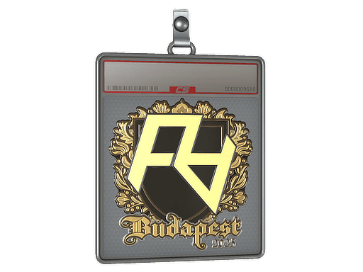Sticker Slab | Rare Atom (Gold) | Budapest 2025
