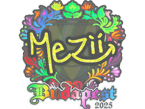 Sticker | mezii (Holo) | Budapest 2025