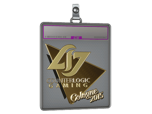Sticker Slab | Counter Logic Gaming (Gold) | Cologne 2015
