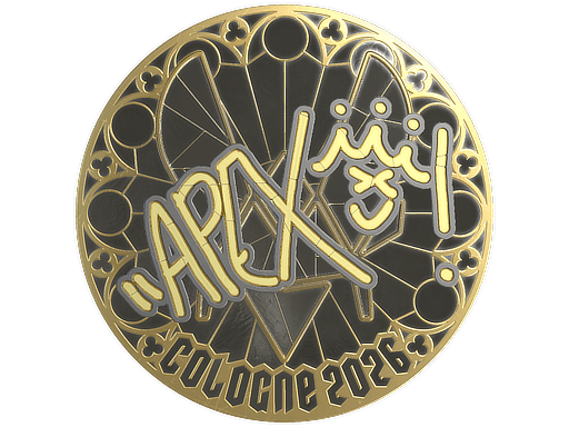 Sticker | apEX (Gold) | Cologne 2026