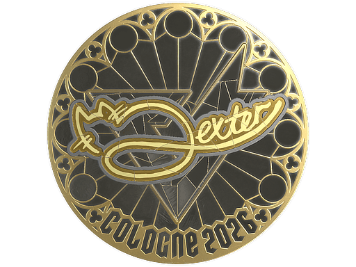Sticker | dexter (Gold) | Cologne 2026