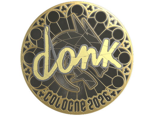 Sticker | donk (Gold) | Cologne 2026