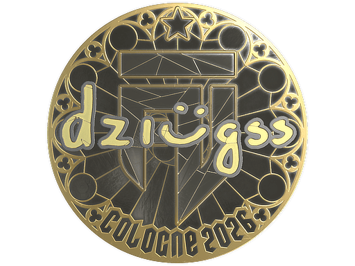 Sticker | dziugss (Gold) | Cologne 2026