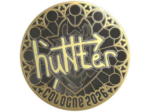 Sticker | huNter- (Gold) | Cologne 2026