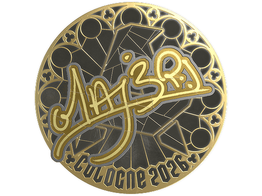 Sticker | MAJ3R (Gold) | Cologne 2026