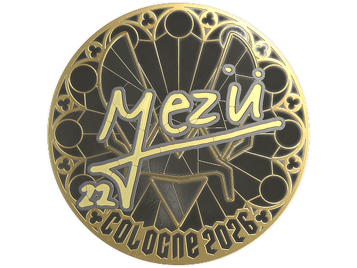 Sticker | mezii (Gold) | Cologne 2026
