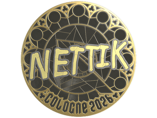 Sticker | nettik (Gold) | Cologne 2026