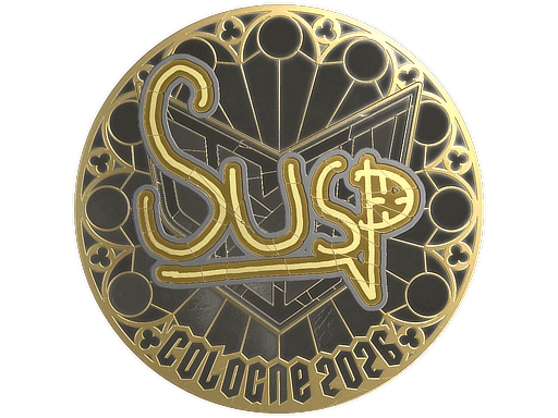 Sticker | susp (Gold) | Cologne 2026