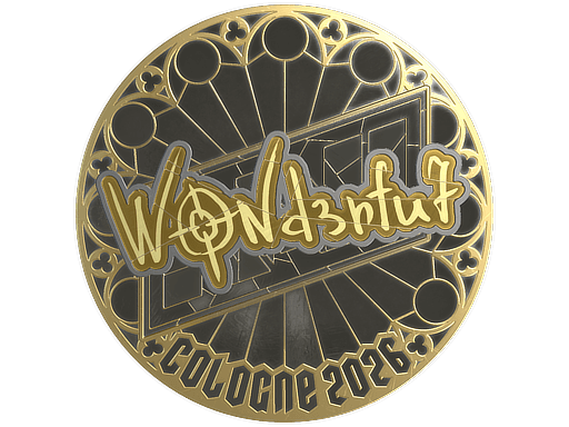 Sticker | w0nderful (Gold) | Cologne 2026