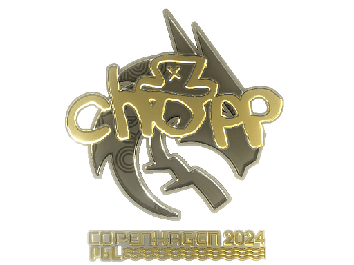 Sticker | chopper (Gold) | Copenhagen 2024