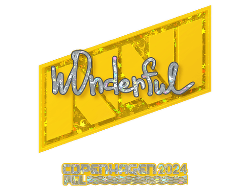 Sticker | w0nderful (Glitter) | Copenhagen 2024
