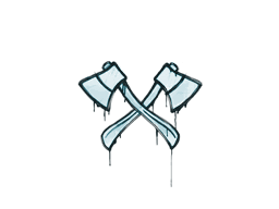 Sealed Graffiti | X-Axes (Wire Blue)