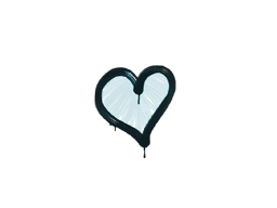 Sealed Graffiti | Heart (Wire Blue)