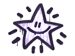 Sealed Graffiti | Shining Star (Monster Purple)