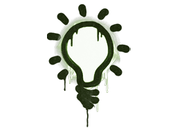 Sealed Graffiti | Lightbulb (Battle Green)