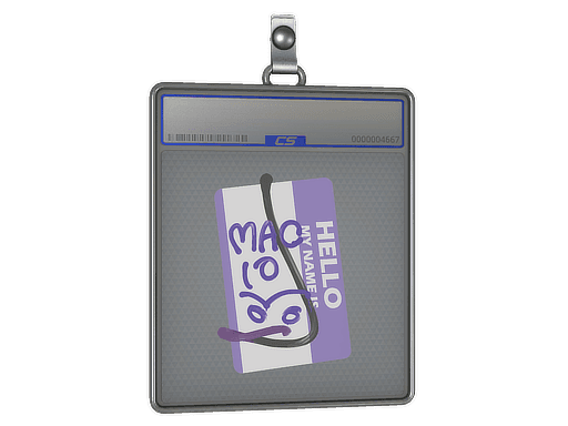 Sticker Slab | Hello MAC-10