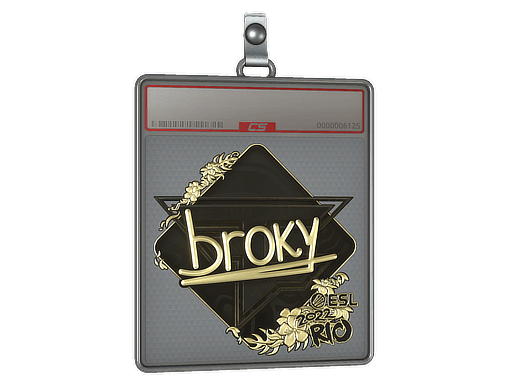 Sticker Slab | broky (Gold) | Rio 2022