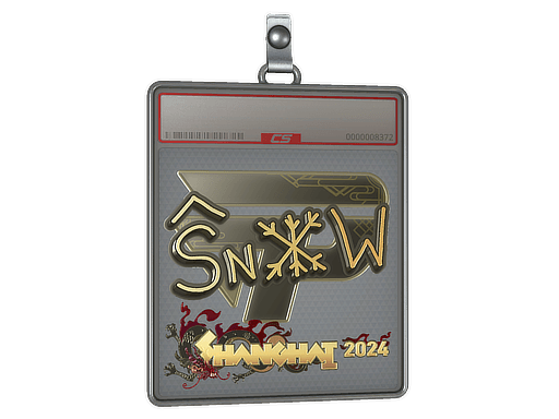 Sticker Slab | snow (Gold) | Shanghai 2024